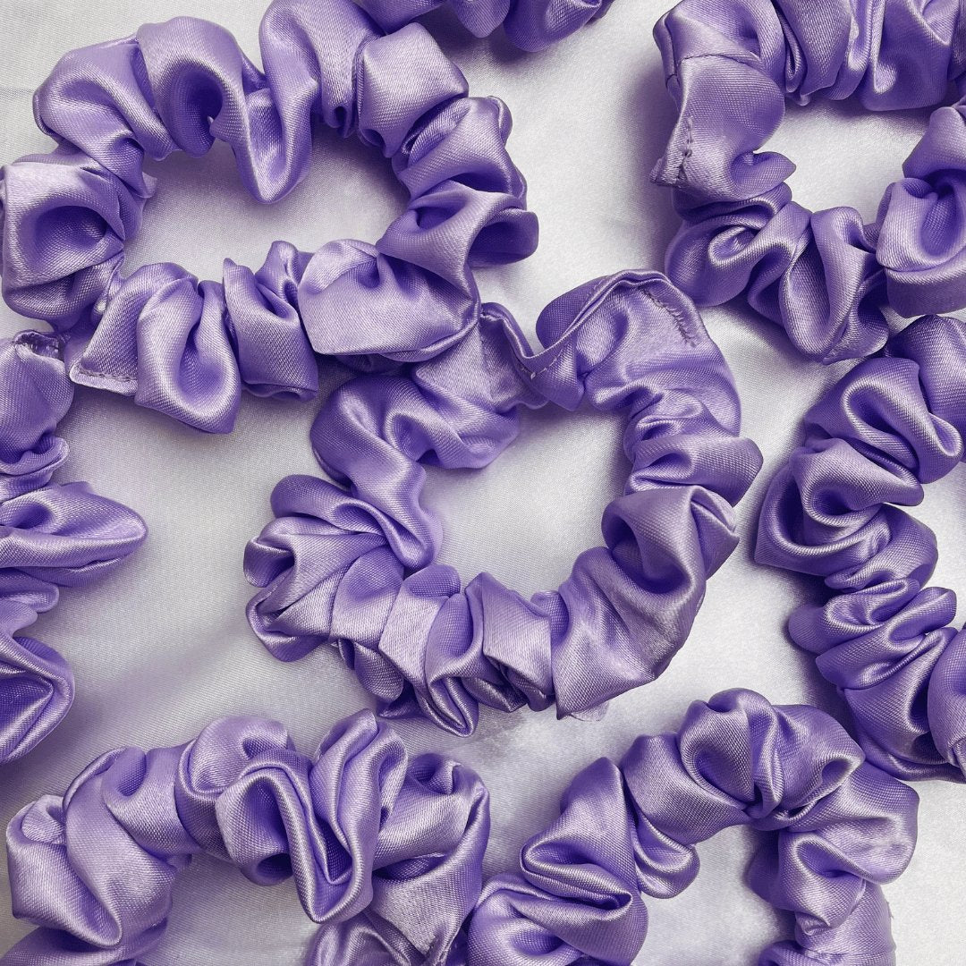 Lilac Satin Scrunchies - Crowned by RoyaltyMedium