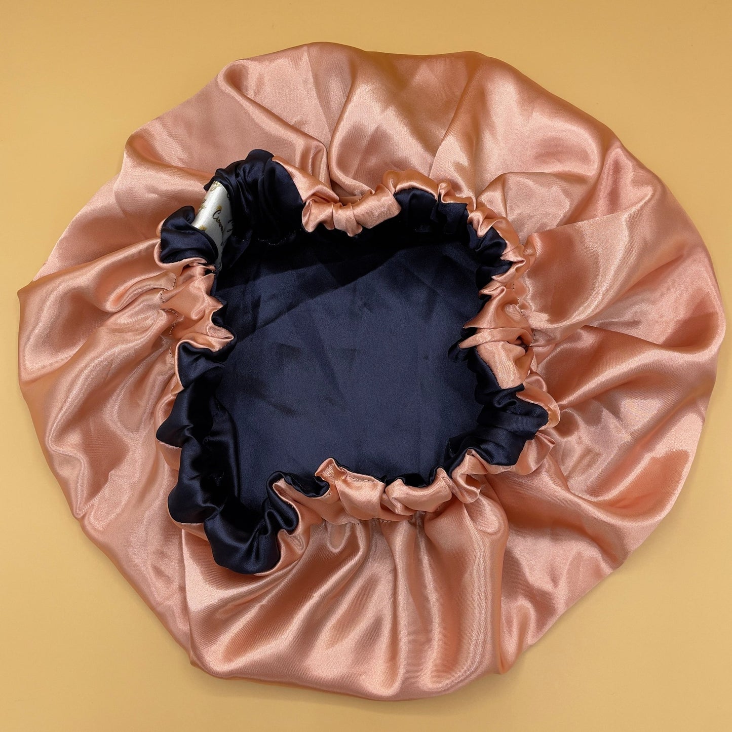 Midnight Blush Satin Bonnet - Crowned by Royalty