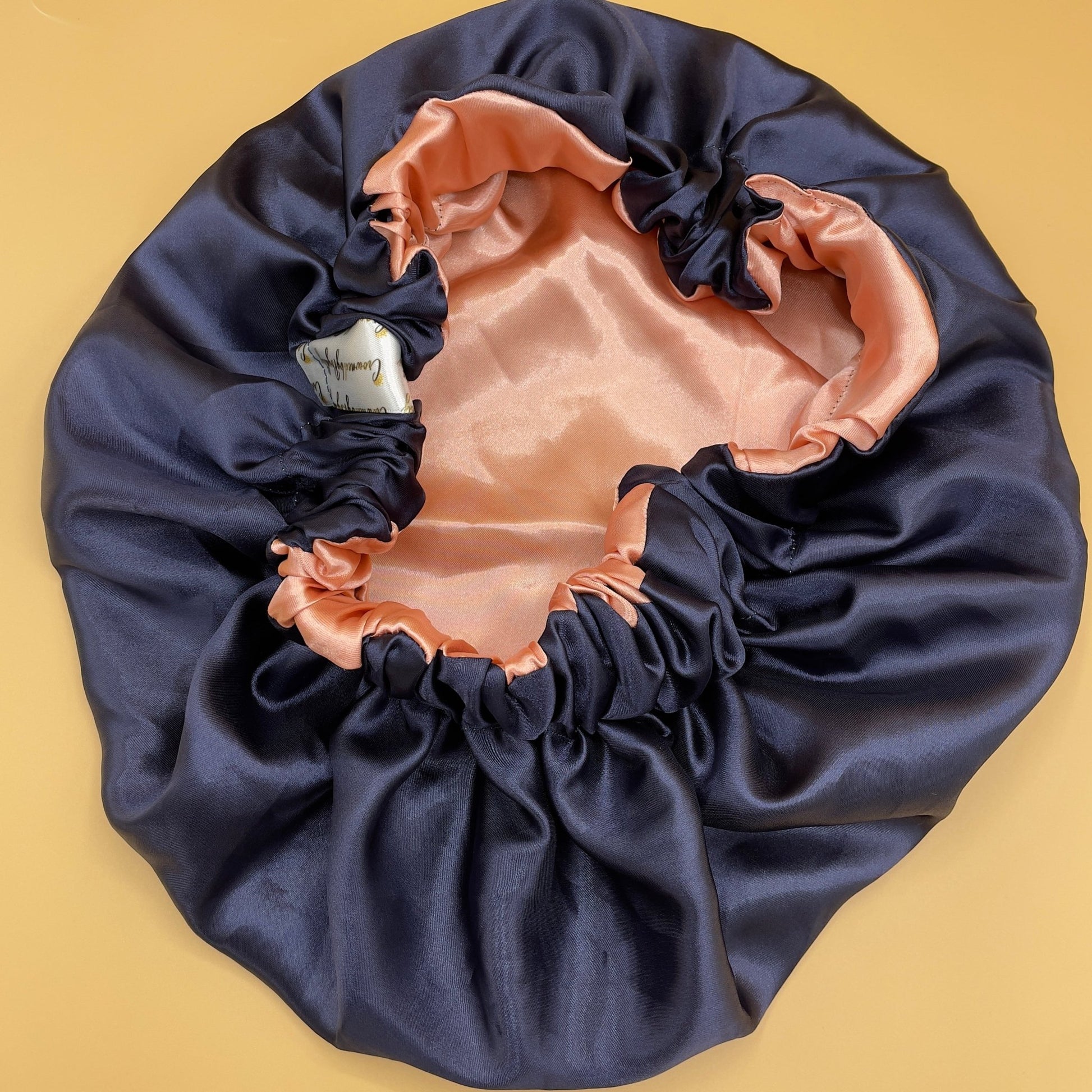 Midnight Blush Satin Bonnet - Crowned by Royalty