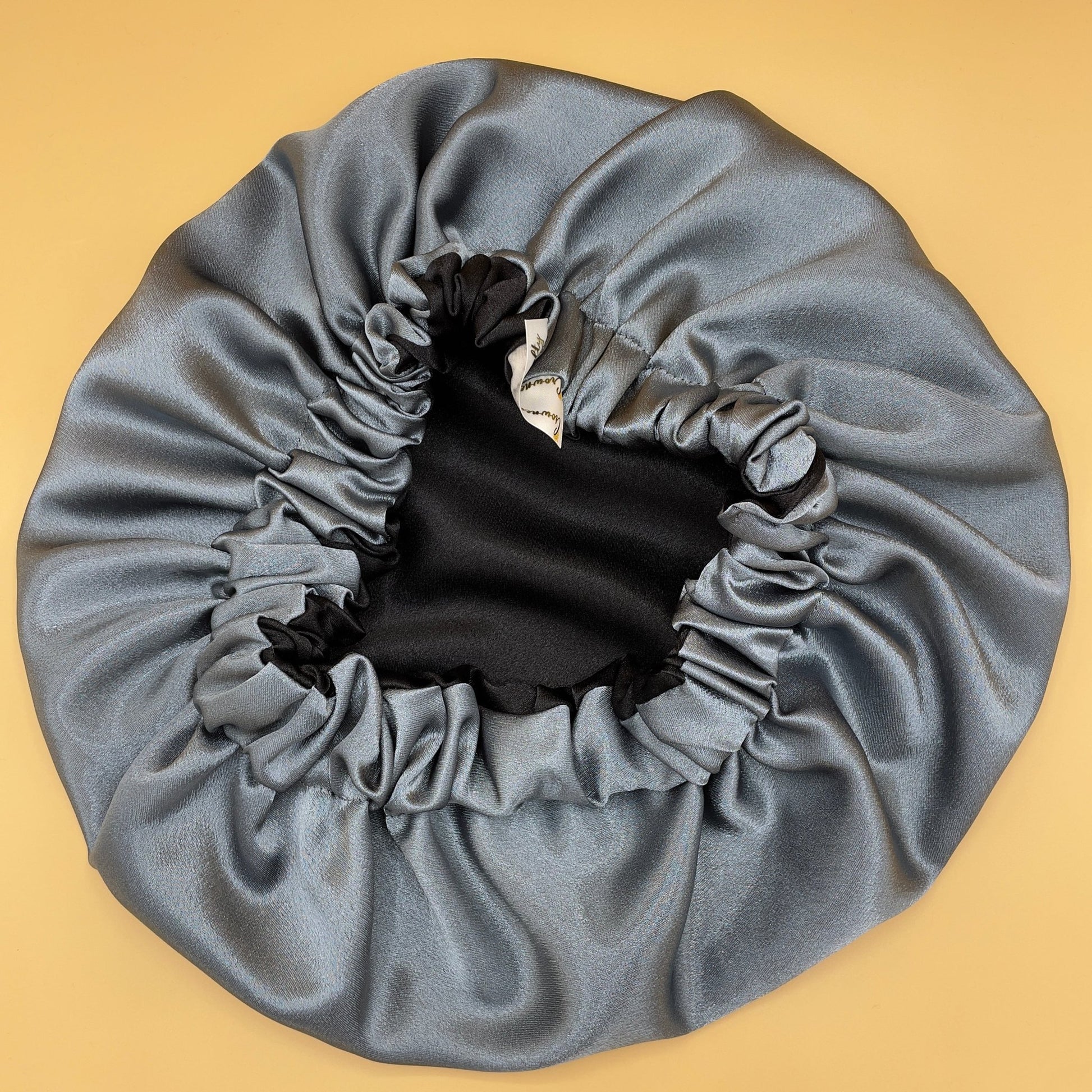 Midnight Elegance Dual-Layer Satin Bonnet - Crowned by RoyaltyTeens