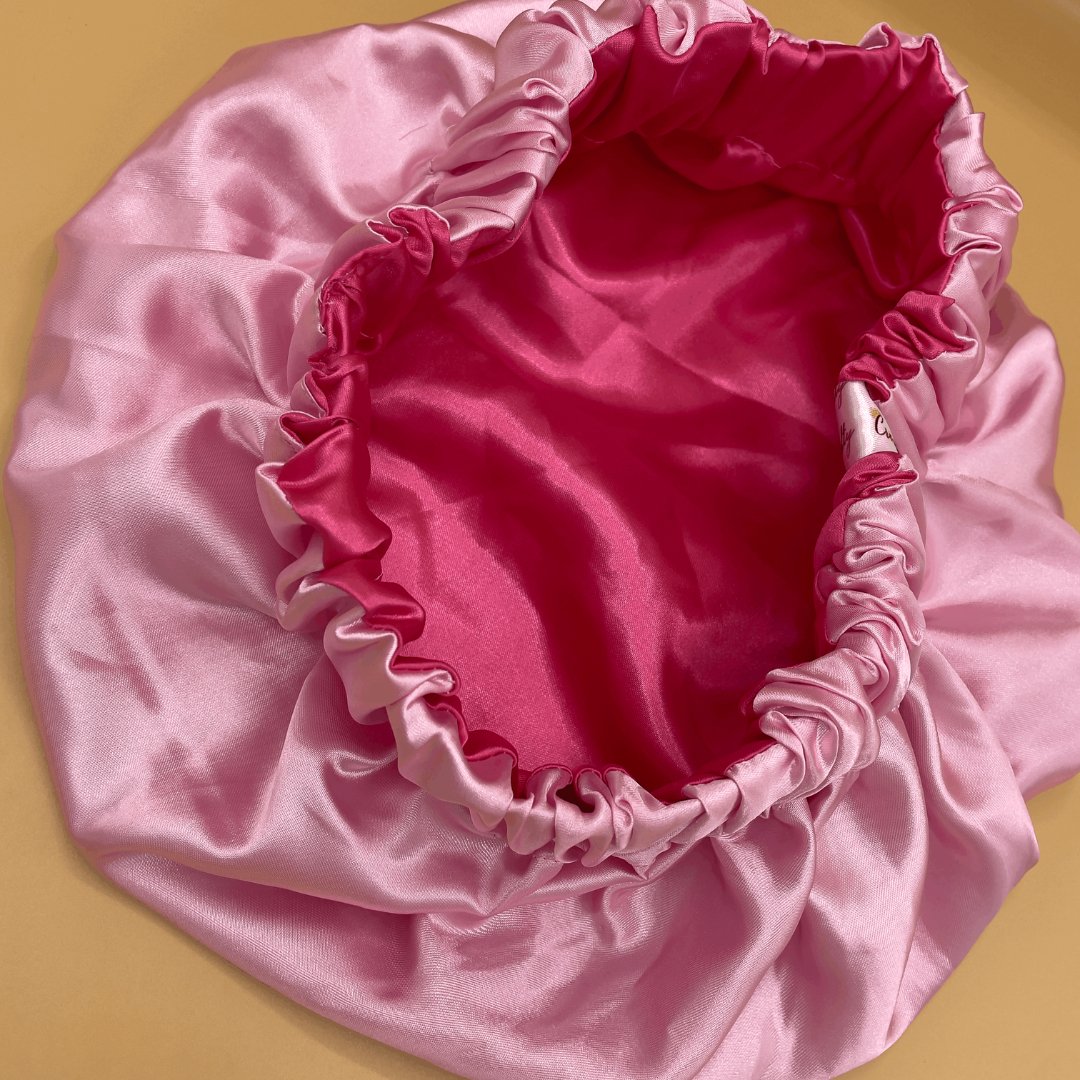 Pink Passion - Reversible Satin Bonnet - Crowned by Royalty100