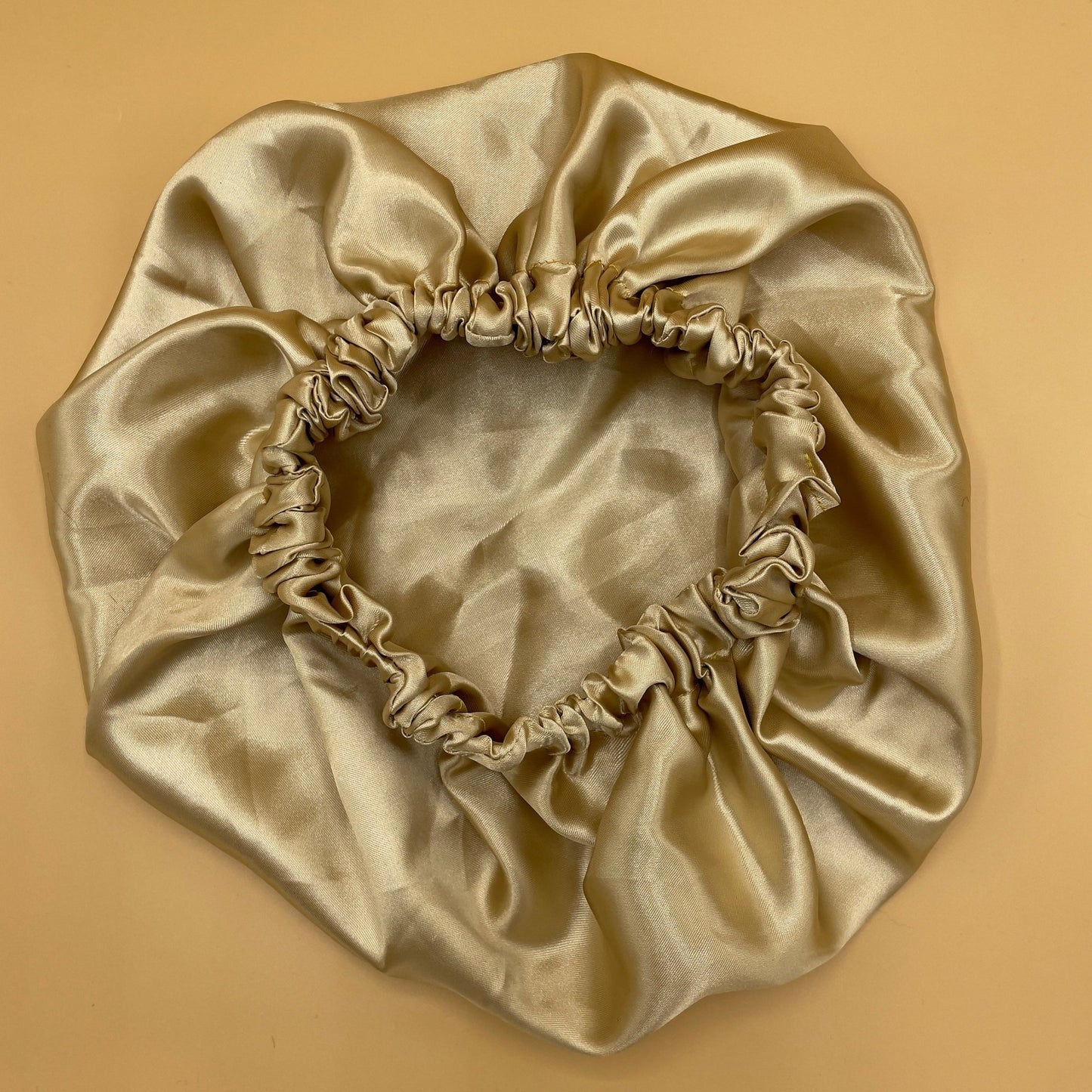 Shimmering Gold Satin Bonnet - Crowned by RoyaltyAdults