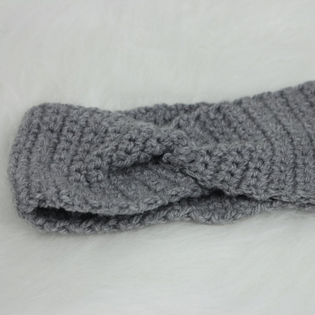Stylish and Cozy Crochet Earwarmers Headbands for Winter - Crowned by RoyaltyGrey