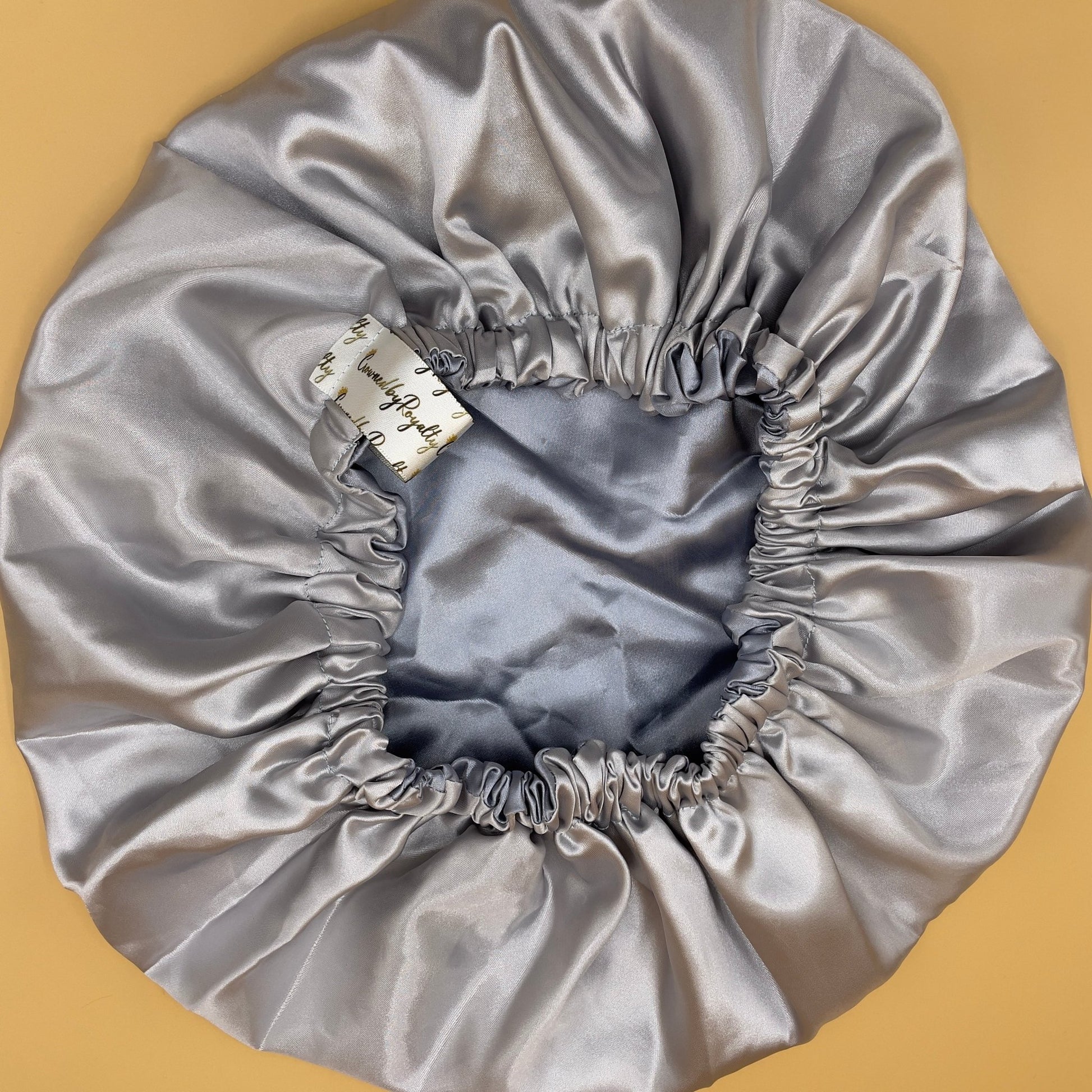Twilight Silver Satin Bonnet - Crowned by Royalty